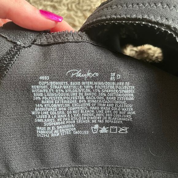 NWT! Playtex 18 Hour Black Wirefree Bra with shoulder Comfort Size 38D - Picture 3 of 7